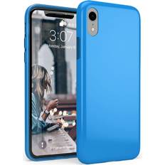 Casely iPhone XR Case Miami Cabana Solid Neon Blue Case