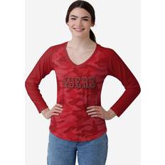 T-shirts Foco San Francisco 49ers Womens Wordmark Tonal Camo Raglan T-Shirt