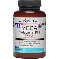 20 mg melatonin All Stars Mega-Melatonin PM 20mg 20