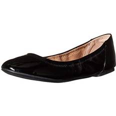 44 ½ Ballerinas Amazon Essentials Damen Belice Ballerinas, Schwarz Lackleder