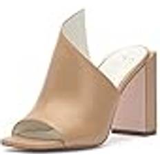 Jessica Simpson Women's High Heel Mule Heeled Sandal, Buff