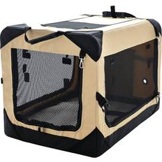 Pettycare 36 Inch Collapsible Dog Crate for Large Dogs, 4-Door Kennel