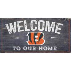 Fan Creations Cincinnati Bengals 11''x19'' Welcome To Our Home Sign