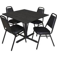 Black Dining Sets Regency Cain 5pcs