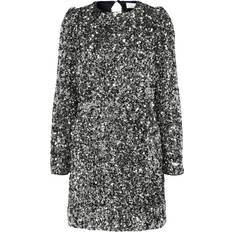 Selected Sequin Mini Dress - Silver