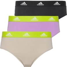 Adidas Dame Badebukser Adidas Truser 3P Sport Cotton Logo Bikini Lilla/Svart bomull Dame