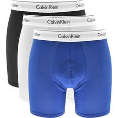 Blå Undertøy Calvin Klein Modern Cotton Stretch Boxer Brief 3-pack - Blue/Black