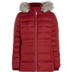 Damen - Rot Jacken Tommy Hilfiger Daunensteppjacke dunkelrot