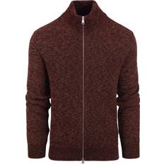 Herren - Rot Cardigans Marc O'Polo Herren Strickjacke bordeaux