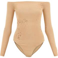 Beige - Men Shapewear & Under Garments MM6 Maison Margiela Destroyed Bodysuit