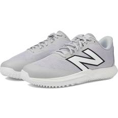 New Balance Men Baseball Shoes New Balance Men's FuelCell 4040v7 Turf Trainer Grey/White Size Wide