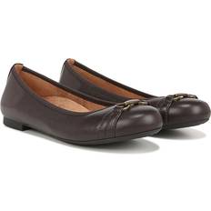 Thong Low Shoes Vionic Women's Delanie Ballet Flat Shoes Brown Leather