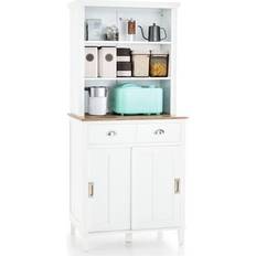 Furniture Costway Freestanding Kitchen Pantry Storage Cabinet