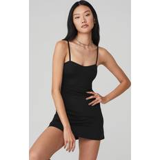 S Dresses Alosoft Courtside Tennis Dress in Black, Alo Yoga