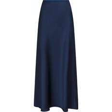 Neo Noir Vicky Heavy Sateen Skirt - Midnight Blue