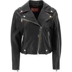 Diesel Damen Oberbekleidung Diesel L-edme Woman Jacket Black Lambskin