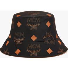 MCM Maxi Monogram Reversible Bucket Hat - Black/Cognac