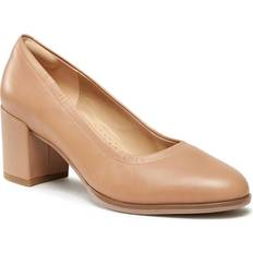 42 Pumps Clarks Halbschuhe Freva Court 261709634 Beige