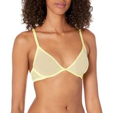 Calvin Klein Yellow Bras Calvin Klein Calvin Klein Women's Sheer Marquisette Unlined Plunge Bra, New Yellow