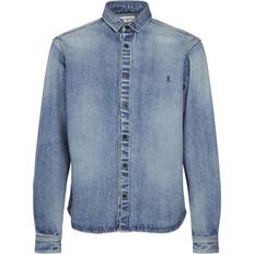 Saint Laurent Men Clothing Saint Laurent Cassandre denim blue