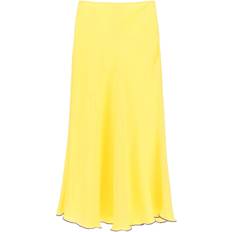 Women - Yellow Skirts Siedres 'Prim' Satin Midi Skirt