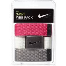 Nike Cotton Belts Nike Men's Web Golf Belt 3-Pack, Pink/White Holiday Gift