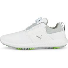 Puma Unisex Golf Shoes Puma Ignite Pwrcage Jrs Golf Shoes White/Metallic Silver