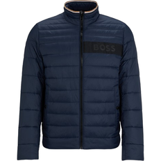 Hugo Boss Men Jackets Hugo Boss Men's Water-Repellent Padded Jacket Dark Blue Dark Blue