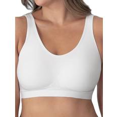 SHAPERMINT Women's Compression Seamless No Wire Scoop Neck Throw-on Bralette  White : : Clothing, Shoes & Accessories