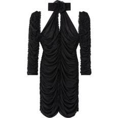 Dresses AZ FACTORY x Ester Manas Rose Knot ruched mini dress women Polyester/Elastane Black