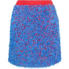 Tory Burch Cotton Skirts Tory Burch Confetti tweed mini skirt women Polyamide/Cotton Blue