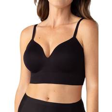 Hanes Ultimate Ultra Light Comfort With Support Strap Wirefree Bra - Black  • Price »