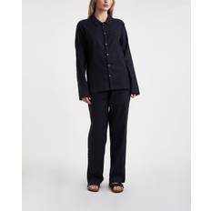 Calvin Klein Women Pajamas Calvin Klein Flannel Cotton Pyjama Set, Black