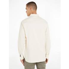 Tommy Hilfiger Herre Overdeler Tommy Hilfiger Flex Brushed Twill Rf Shirt Ecru