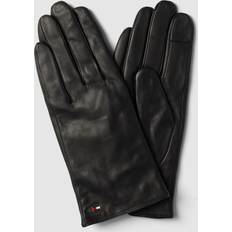 Tommy Hilfiger Women Gloves Tommy Hilfiger Essential Flag Leather Gloves, Black