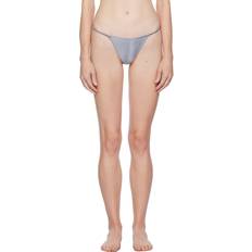 Silk - Women Panties Fleur Du Mal Gray Luxe V Thong