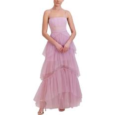 Abendkleider - Rot Bcbgmaxazria Bcbgmaxazria Tulle Corset Essential Gown Orchid