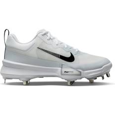 Black - Men Baseball Shoes Nike Men's Force Zoom Trout Pro Baseball Cleats in White, FB2907-100