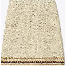 Tory Burch Cotton Skirts Tory Burch Crochet cotton-blend miniskirt white