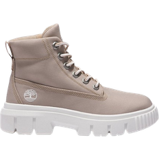 Beige - Dame Snørestøvler Timberland Greyfield Mid Lace-up - Beige