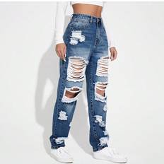 Shein L - Women Jeans Shein Women's Distressed Denim Jeans