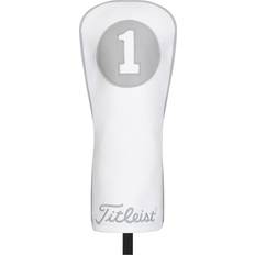 Titleist Golf-Zubehör Titleist Frost Out Leather Headcover White/Grey