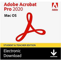 Adobe Office Software Adobe Acrobat Pro 2020 Software for Mac, Student & Teacher Edition, Download