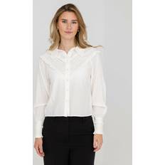 Dame - Hvite Skjorter Y.A.S Yasaliva LS Shirt Star White