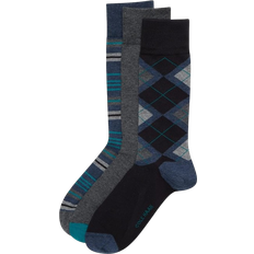Cole Haan Men's Dress Socks 3-pack - Black/Grey Multi