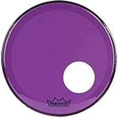 Lilla Trommeskinn Remo P3-1318-CT-PUOH Powerstroke P3 Colortone Purple Bass 18",5" Offset Hole