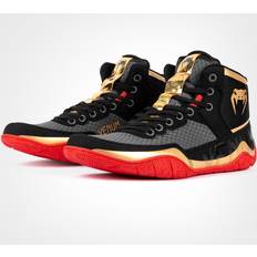 Venum Elite Wrestling Shoes - Black/Gold/Red