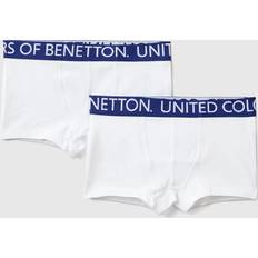 L Boxershorts United Colors of Benetton Jungen 2er Boxershorts 3op80x189 Unterwäsche-Set, Weiß 901