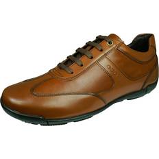 Geox Herre Sko Geox UK EU 41 U Edgware Mens Leather Trainers Sneakers Cognac