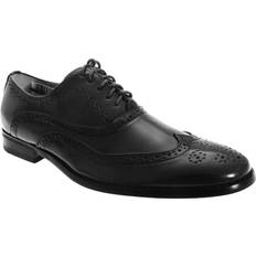 44 ½ Loafers Universal Textiles Leather Lace-Up Oxford Brogue Shoes Black
